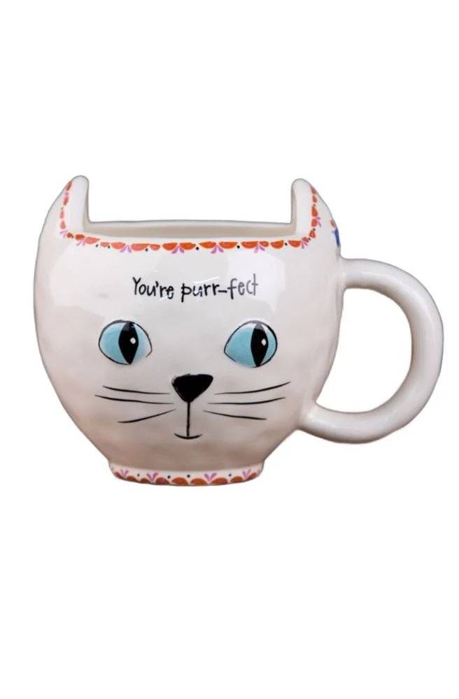 Folk Cat Mug | The Purr-fect Pick for Cat Lovers