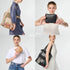 Fox And Leo | Get Up and Go Bag - Foldaway Leather & Mesh Tote