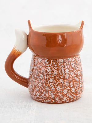 Cozy Fox | Folk Art Coffee Mug by Natural  Life 367