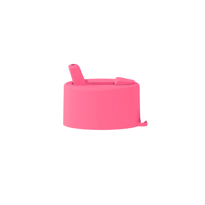 bubblegum blast White Frank Green flip straw lid for reusable drink bottles — Adventure Awaits