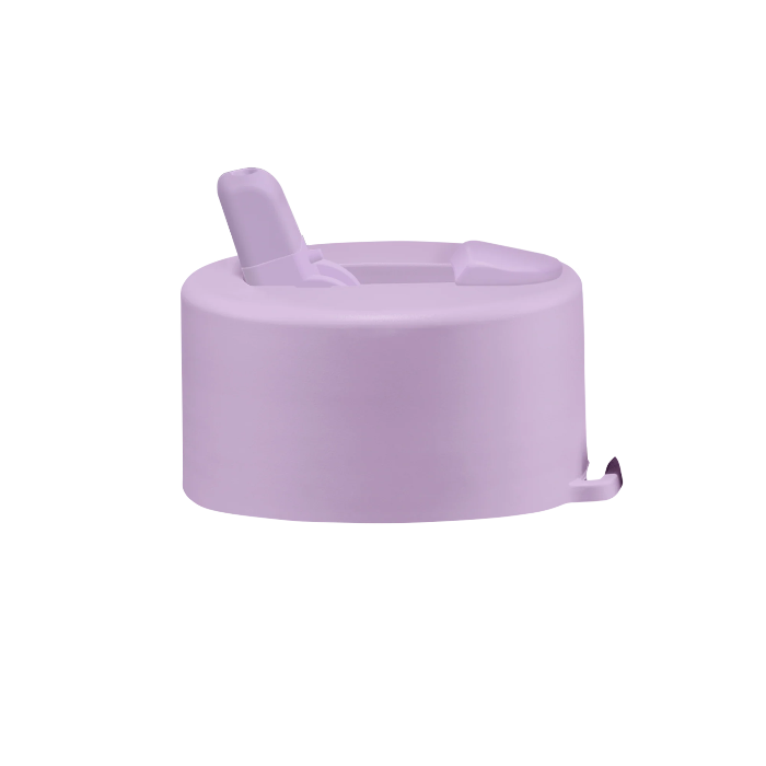 Lilac haze Frank Green flip straw lid for reusable drink bottles — Adventure Awaits