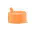 Neon orange Frank Green flip straw lid for reusable drink bottles — Adventure Awaits