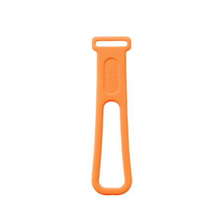 Neon Orange Frank Green bottle strap for reusable drink bottles — Adventure Awaits