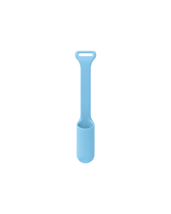 silicone lip gloss holder in sky blue for Frank Green reusable drink bottles — Adventure Awaits