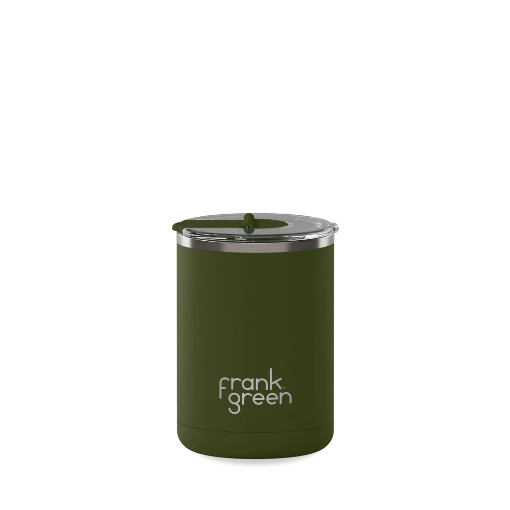 frank green Ceramic Coffee Cup with Hinged Lid |  12oz 355ml