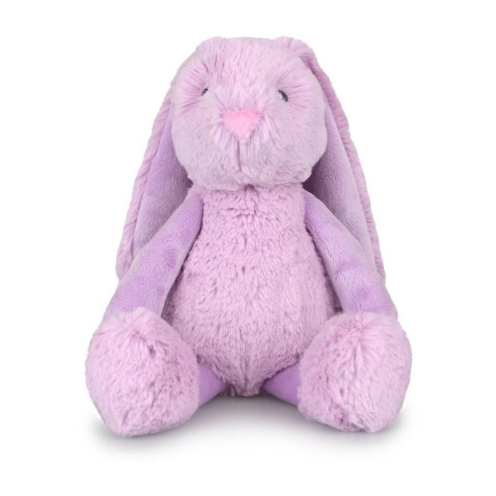 frankie bunny in lilac sitting on white background