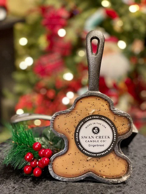 Christmas Cast Iron Skillet Candle