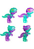Purple and teal Glowing Skeleton Dino toys in four styles for kids play — Adventure Awaits