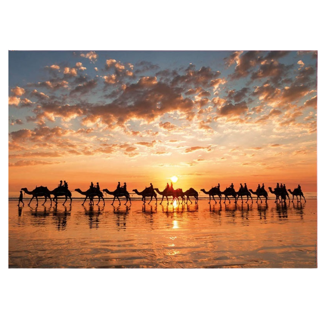 Golden sunset cable beach puzzle