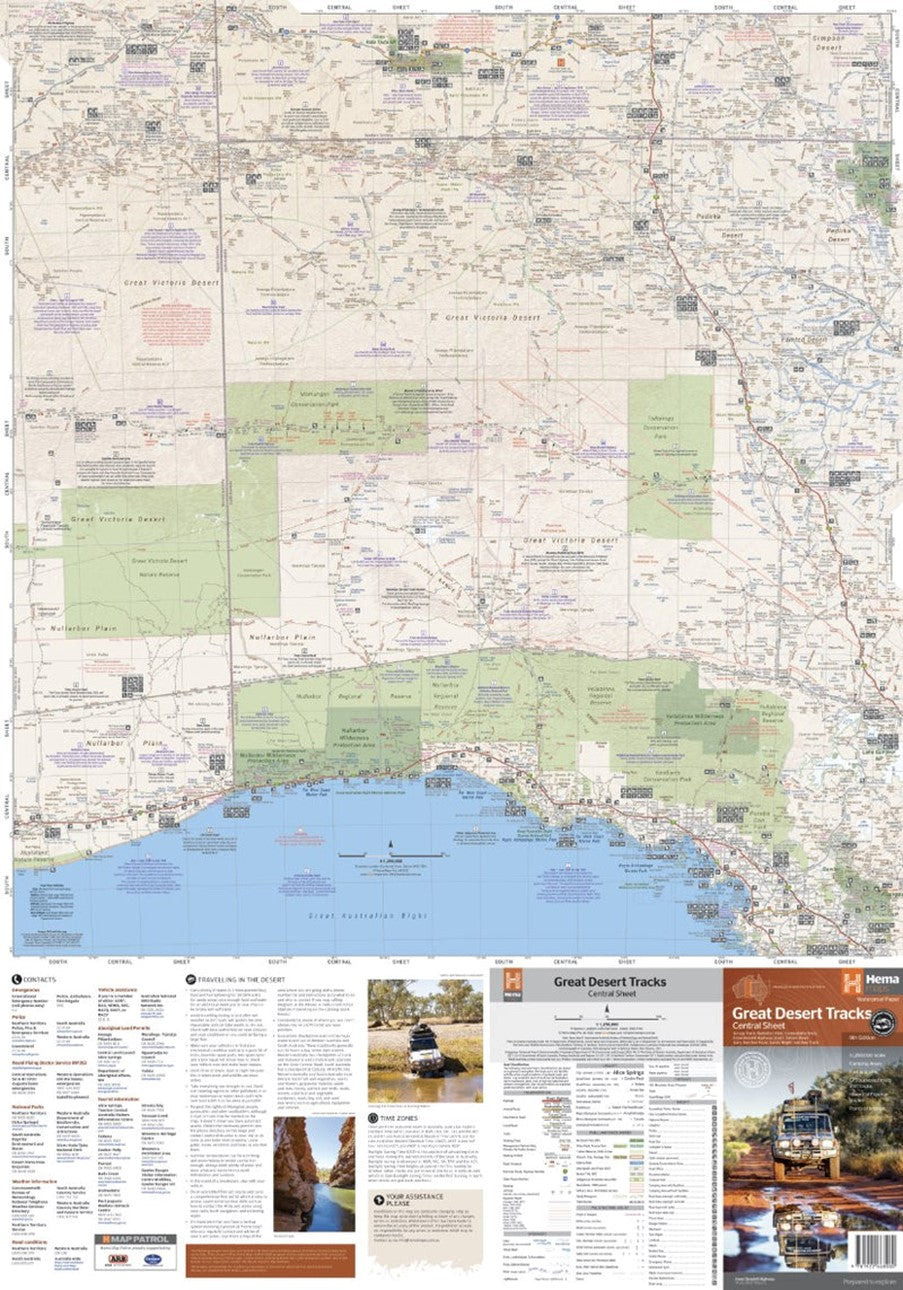 Hema Maps | Great Desert Tracks Central Sheet