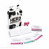 Herd Mentality party game with pink cow meeple, question cards and answer pads Adventure Awaits