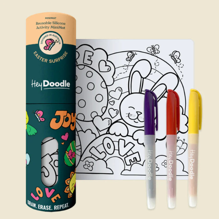heydoodle Easter surprise silicone colouring mini mat