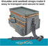 Adventure Awaits High Road CarHop seat cooler organiser with shoulder strap and multiple storage pockets