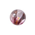 Pink glass marble with white flower-like swirls and small multicoloured centre — Adventure Awaits