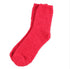 Red fluffy Christmas socks with soft cosy texture — Adventure Awaits