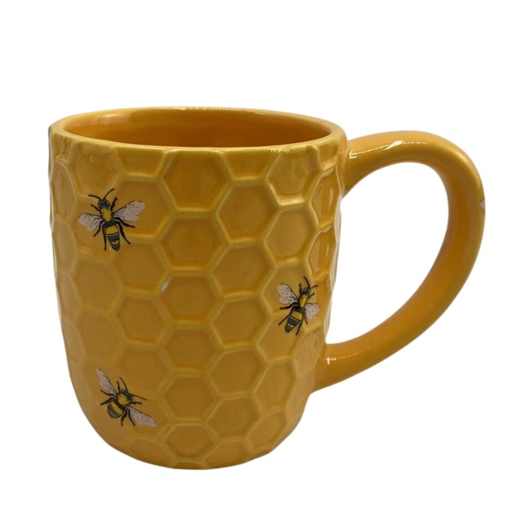 Unique Mugs | Honeycomb Bee