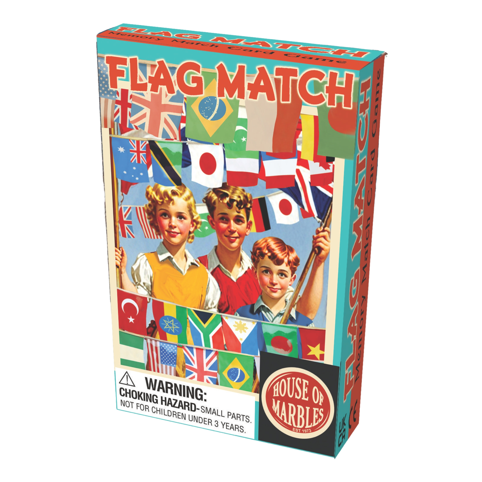 Flag Match Memory Card Game