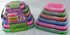 Adventure Awaits collapsible silicone food container set with colourful stackable designs and airtight lids