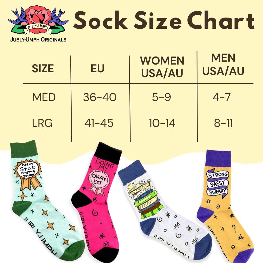Sassy & Sweary Socks by Jubly Umph