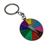Kaiko f bomb rainbow keyring with spinner