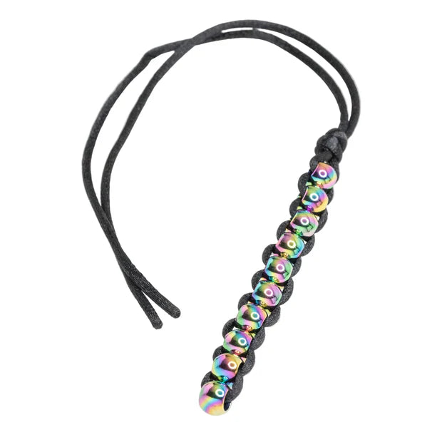 oil slick hand caterpillar fidget on white background