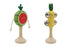 Wooden fruit music set with watermelon twist drum and pineapple bell stick — Adventure Awaits