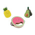 Wooden fruit music set with pineapple, watermelon tambourine and avocado shaker — Adventure Awaits