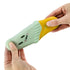 hands stretching soft green ice cream squishy toy with cute face and yellow cone, stretchy sensory toy for kids play and stress relief Adventure Awaits