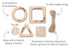 infographic of contents of koala dream bush blooms nature weaving kit - adventure awaits