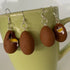 Creme egg dangle earrings