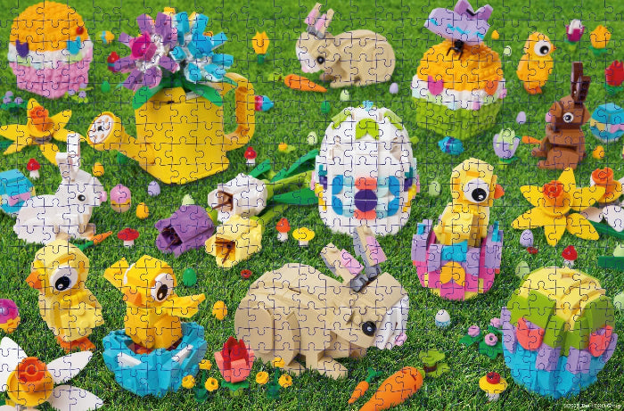 Lego 500 Piece Puzzle | Easter Egg Hunt