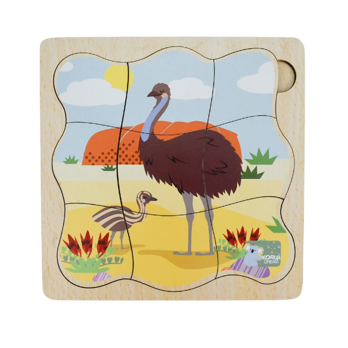 Wooden life cycle puzzles