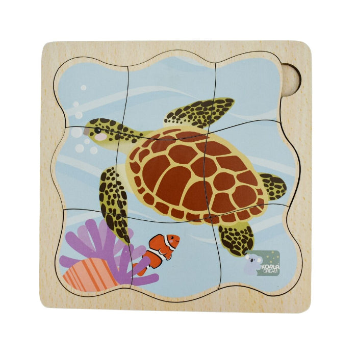 Wooden life cycle puzzles