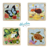 Wooden life cycle puzzles