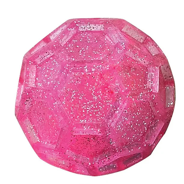 Light Up Glitter Geo Balls