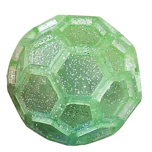 Light Up Glitter Geo Balls