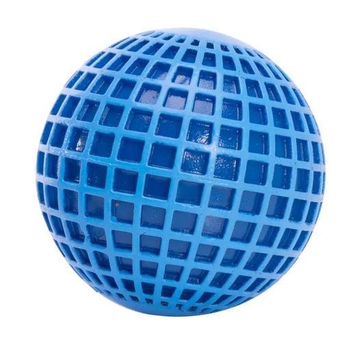 Blue Light Up Space Ball with raised grid pattern — Adventure Awaits