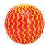 Red and yellow Light Up Space Ball with raised zigzag pattern — Adventure Awaits