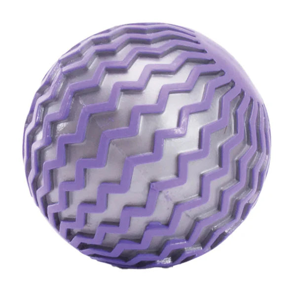 Purple and white Light Up Space Ball with raised zigzag pattern — Adventure Awaits
