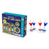 Buddy & Barney Deluxe Light-Up Lawn Darts set with four red and blue darts, glow targets and retail box — Adventure Awaits