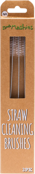 Little Mashies straw cleaning brushes in 3-pack cardboard box — Adventure Awaits