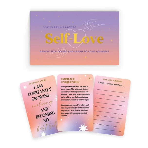 Self-Love card game with affirmation, embrace uniqueness and self-love scripting cards — Adventure Awaits