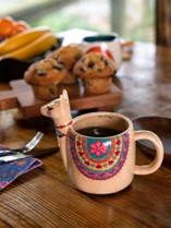 Lorelai The Llama | Folk Art Coffee Mug by Natural  Life 463