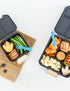 Lunch Punch Fork & Spoon Set - Burst | 6 Piece Kids Cutlery Set