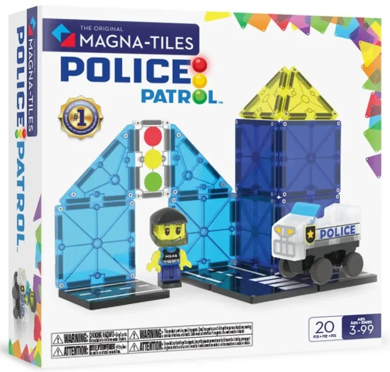 Magna-Tiles | Police Patrol - 20 Pieces