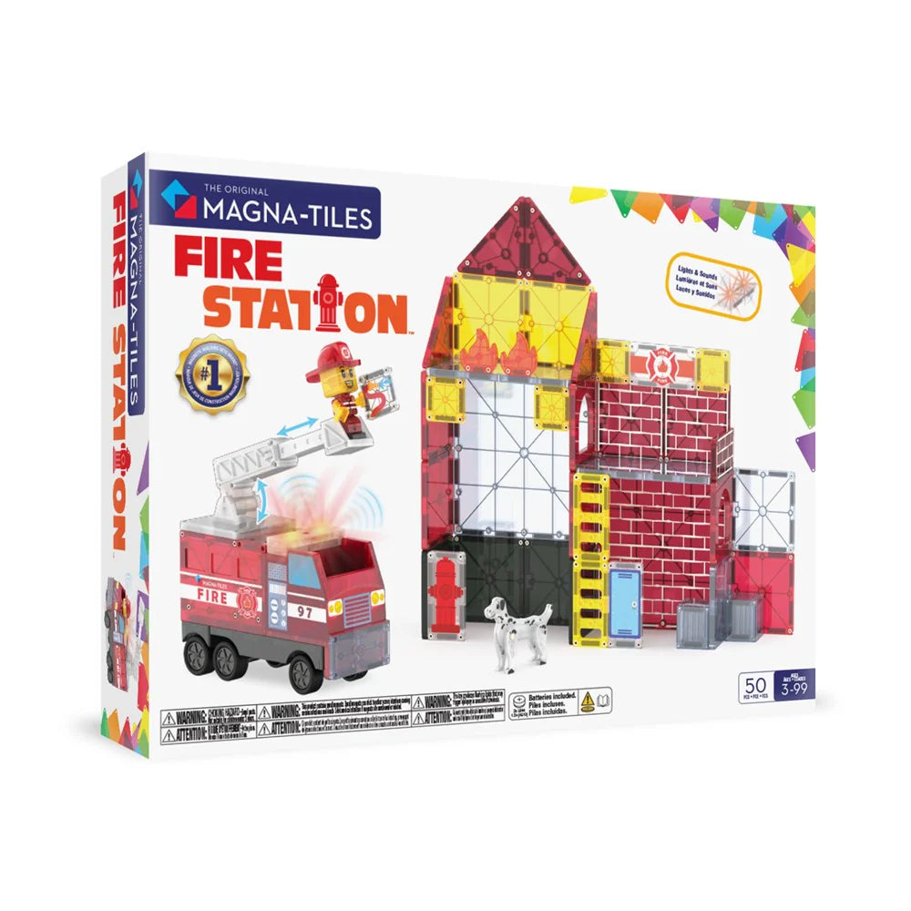 Magna-Tiles | Fire Station - 50 Pieces