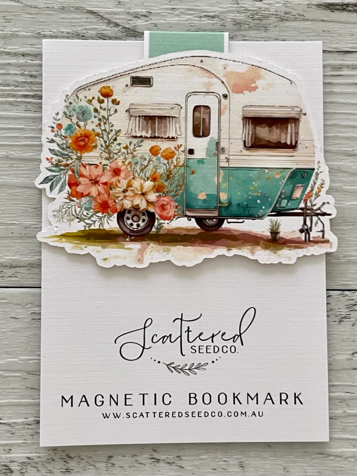 Vintage Caravan Magnetic Bookmark
