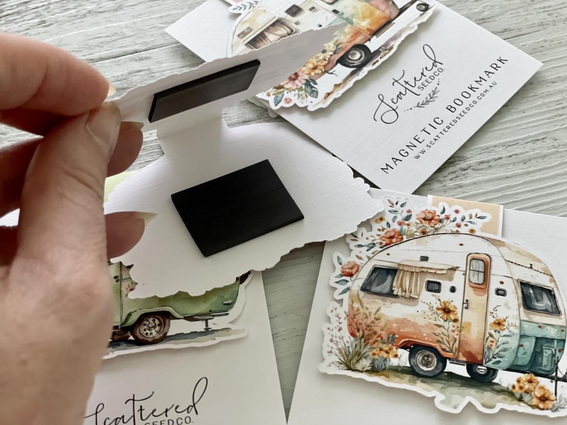 Vintage Caravan Magnetic Bookmark