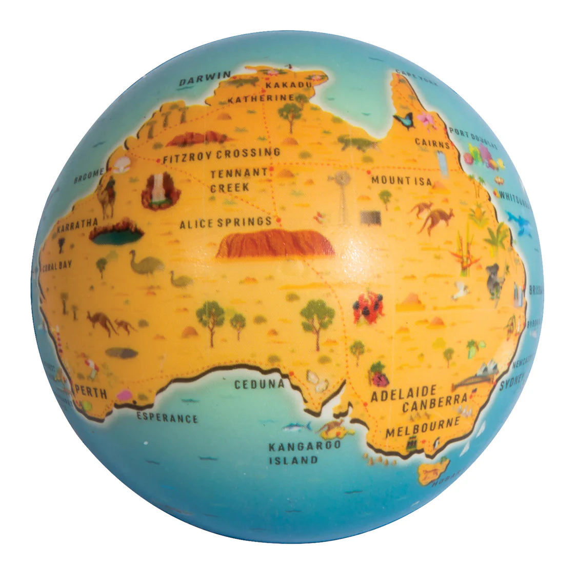 Australia Map Stress Ball
