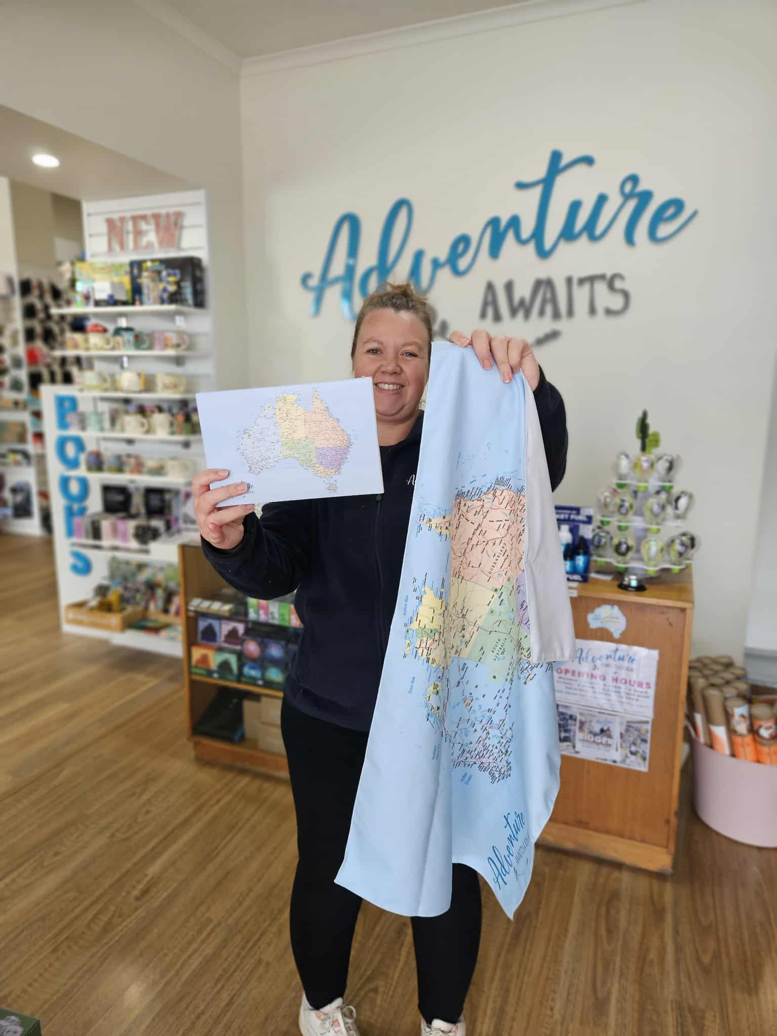 Eco Microfibre Tea Towel | Map of Australia
